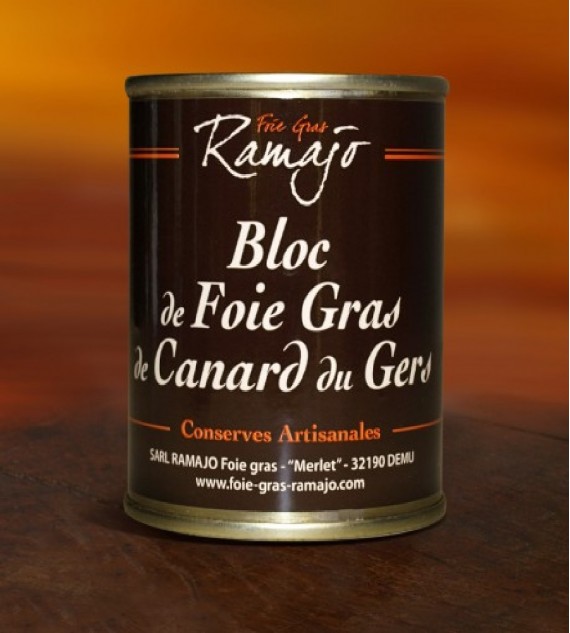 Block of duck foie gras (IGP Gers) 130g