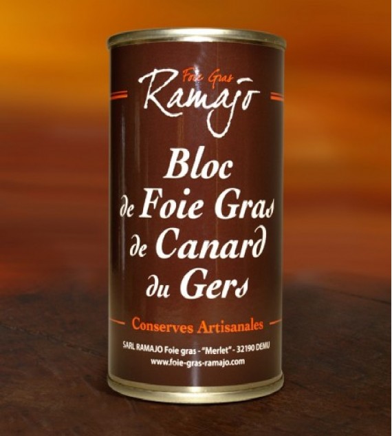Block of duck foie gras (IGP Gers) 200g
