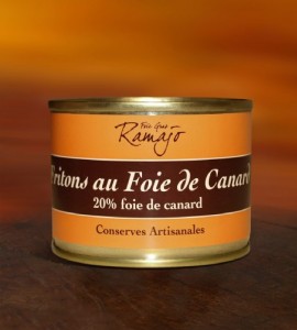 Duck Fritons with 20% Duck Foie Gras, 120g