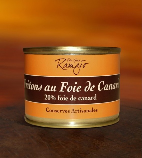 Duck Fritons with 20% Duck Foie Gras, 120g