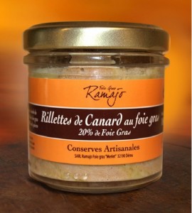 Duck rillettes with foie gras, 100 g